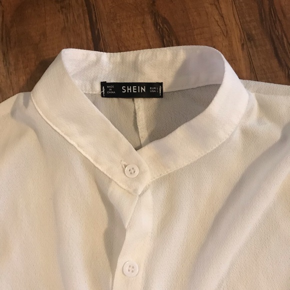 White button down blouse- Shein - Picture 2 of 4